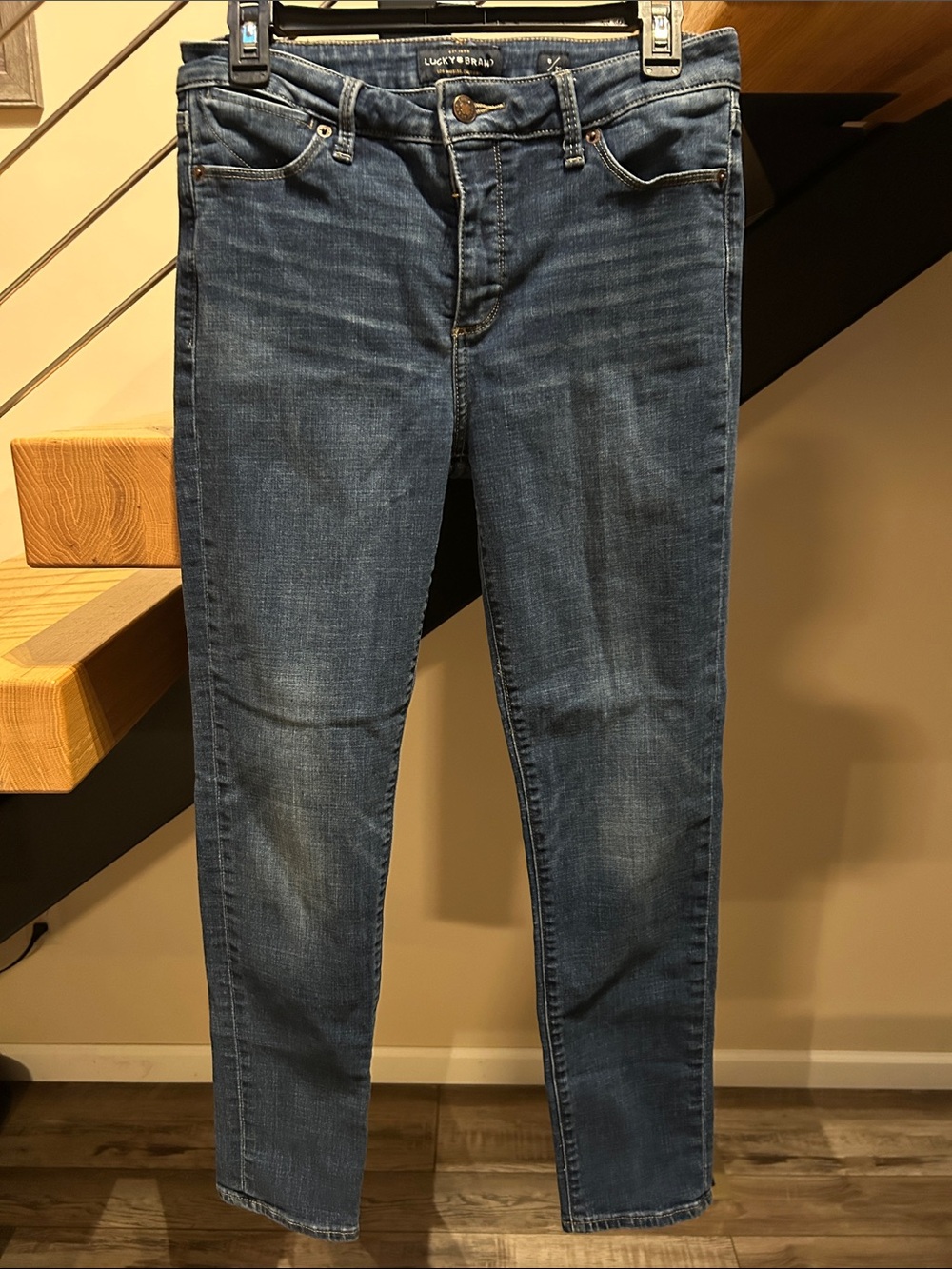 Lucky Brand Mid Wash Skinny Jeans - Blue
